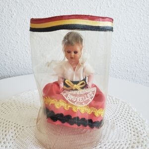 Vintage Souvenir BRUXELLES Doll in Belgium Folk Costume 3 -1/4"